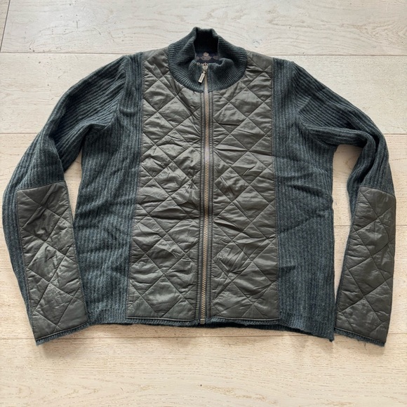 Barbour Sporting Zip Knit Jacket US 10 Olive - Picture 4 of 9